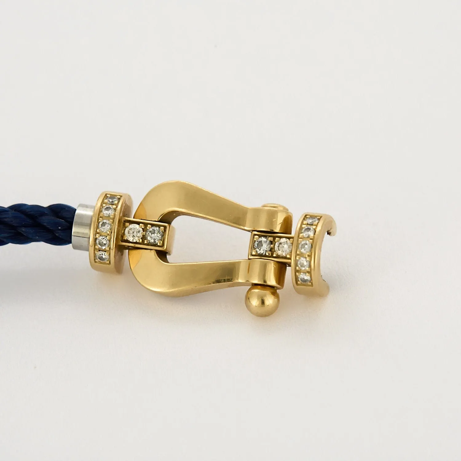 FRED - Force 10 - Grand Modèle - Bracelet or jaune et diamants, cable marine sold by 58 Facettes product image thumbnail 3