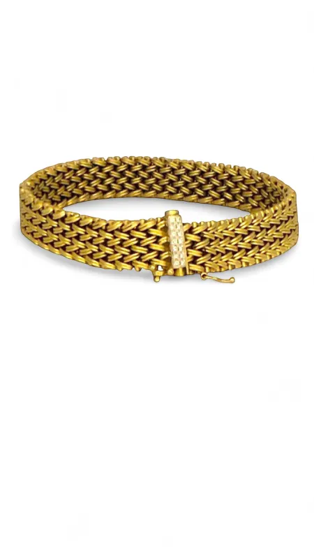 Bracelet vintage or 18 carats et diamants sold by 58 Facettes