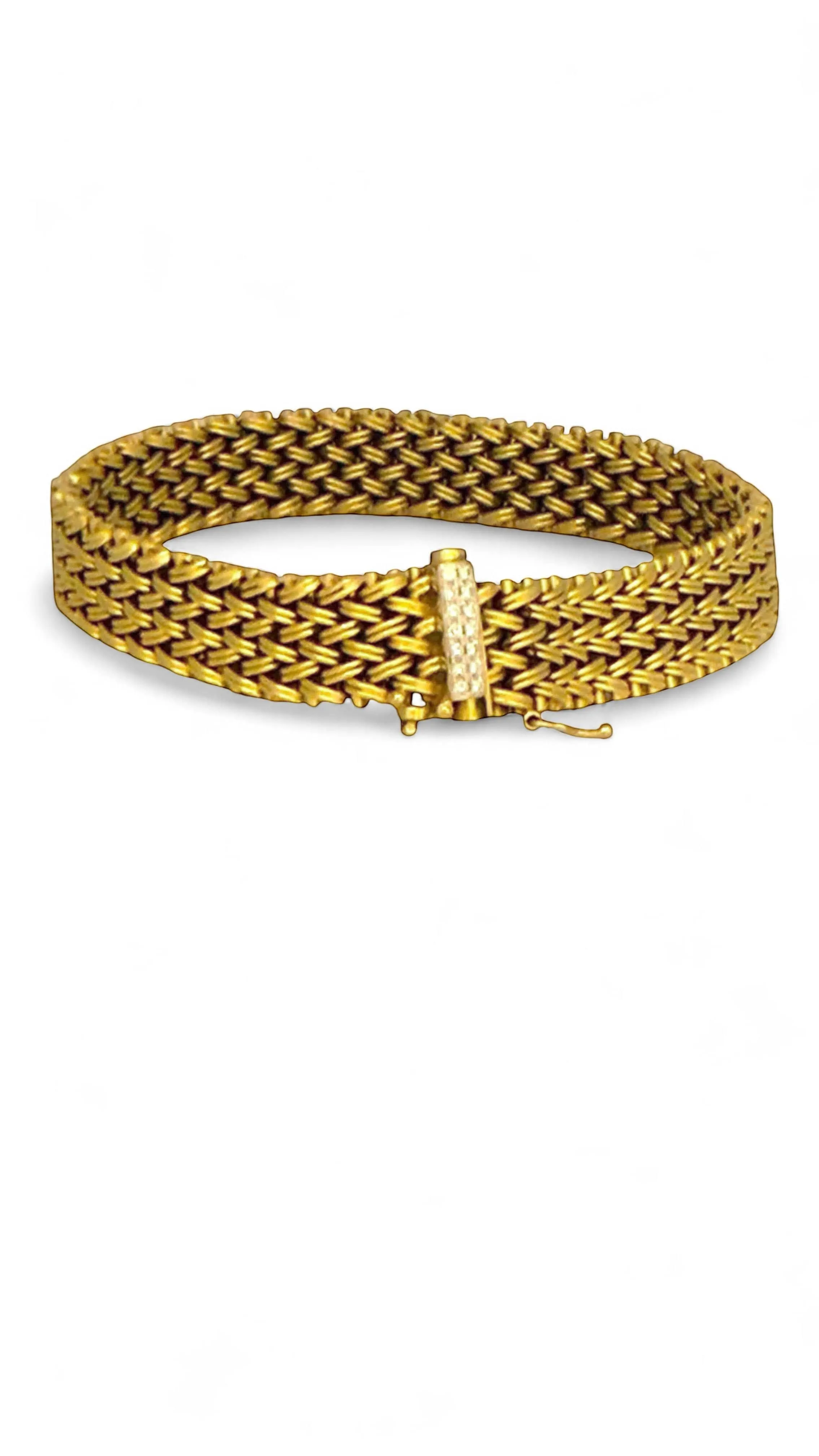 Bracelet vintage or 18 carats et diamants sold by 58 Facettes