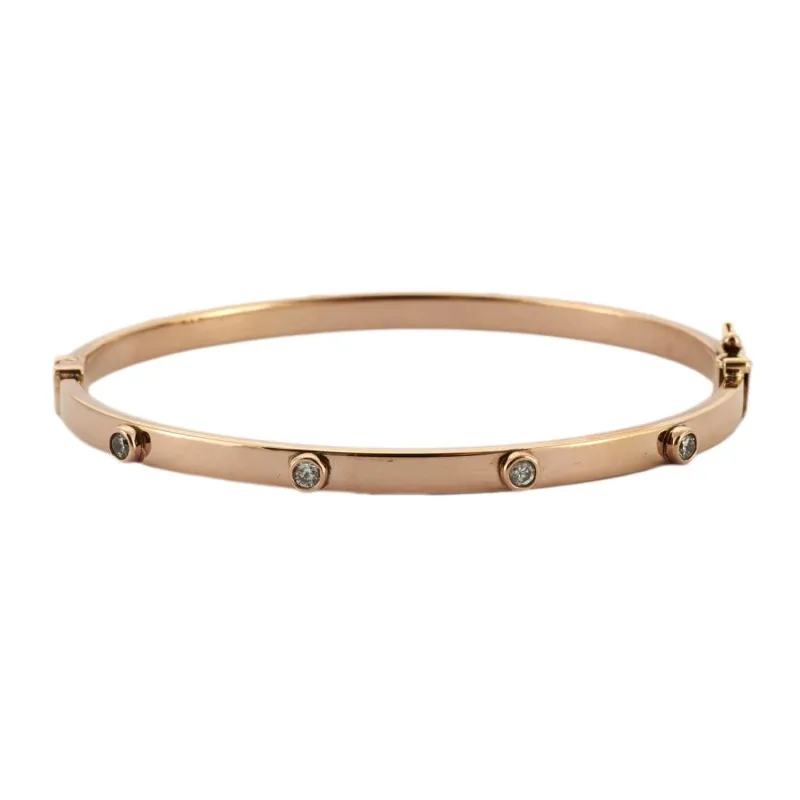 Bracelet "VY" Or rose Zircons sold by 58 Facettes