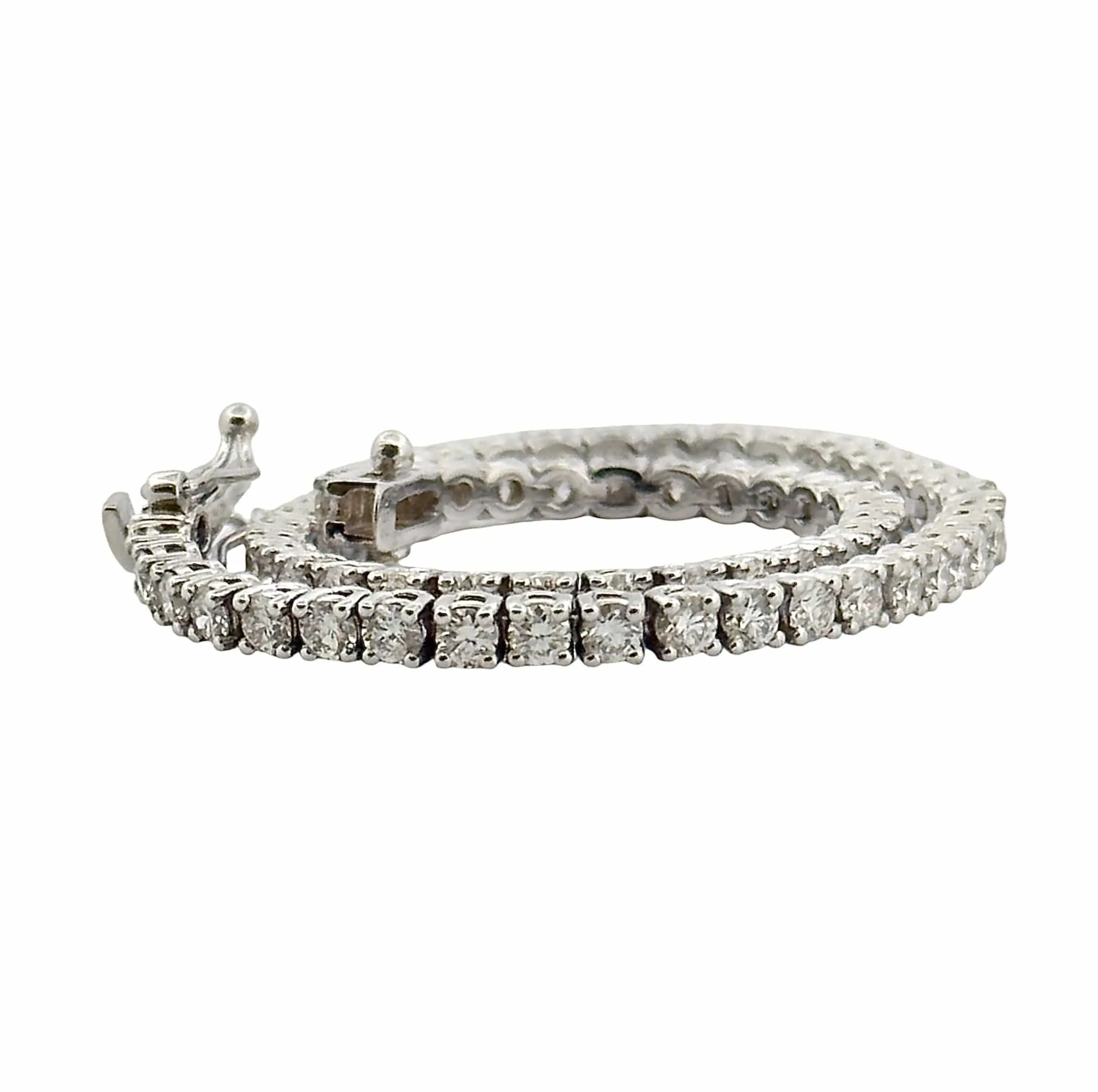 Bracelet rivière de diamants or blanc 18 carats sold by 58 Facettes