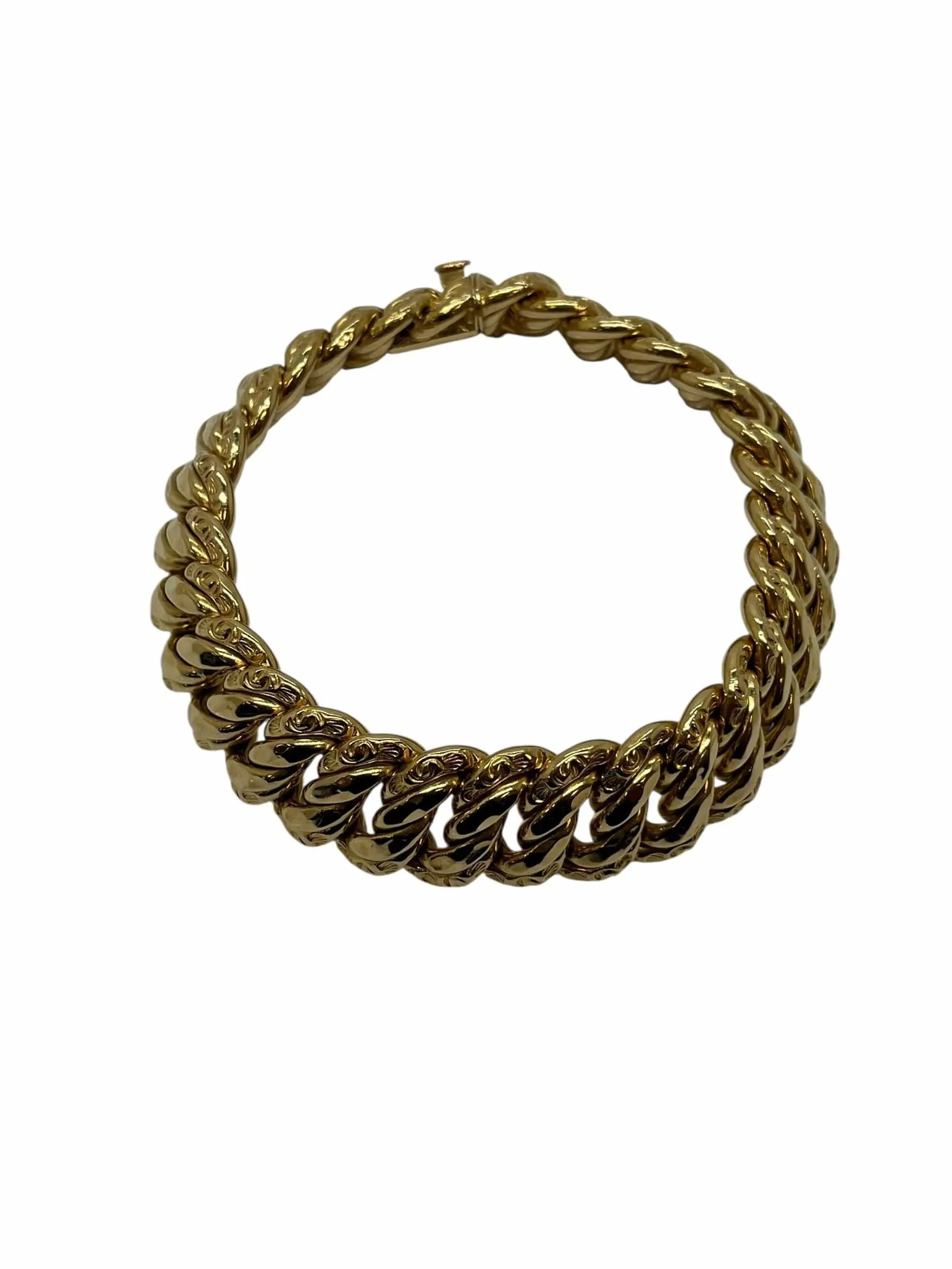 Bracelet grande maille américaine or jaune sold by 58 Facettes product image thumbnail 4