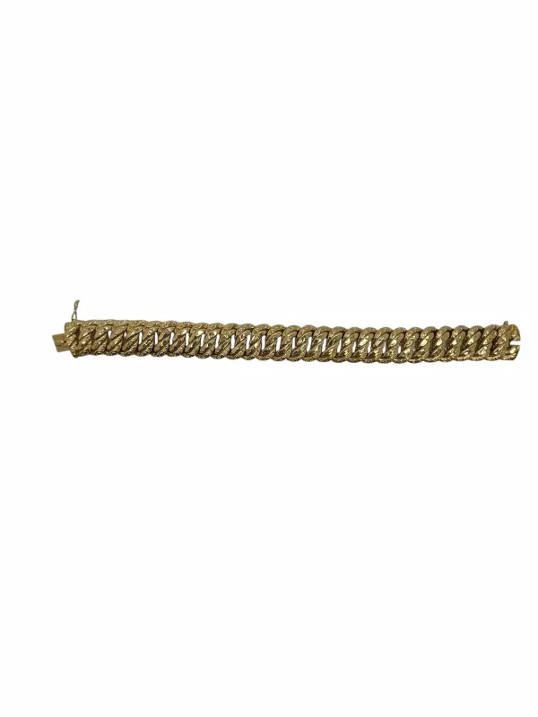 Bracelet grande maille américaine or jaune sold by 58 Facettes