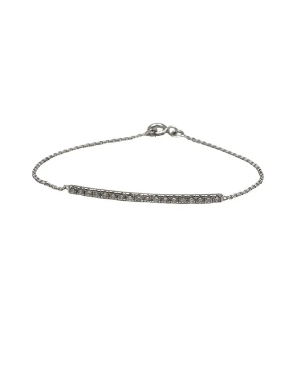 Bracelet en or blanc diamants sold by 58 Facettes
