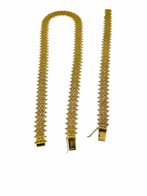 Bracelet et collier portugais en or jaune 19 carats sold by 58 Facettes