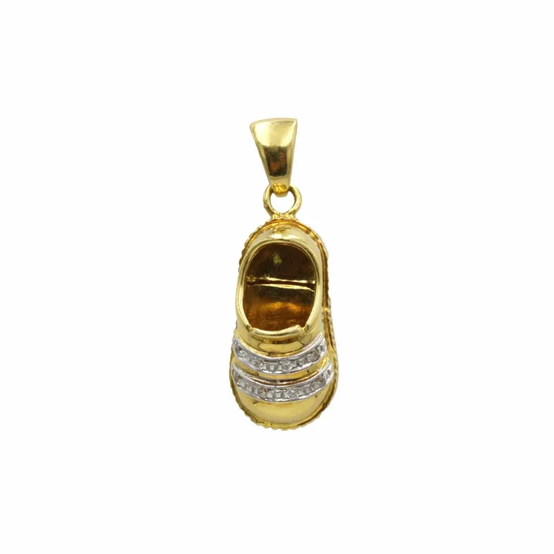 charm/pendentif or jaune 750 et diamants chaussure sold by 58 Facettes