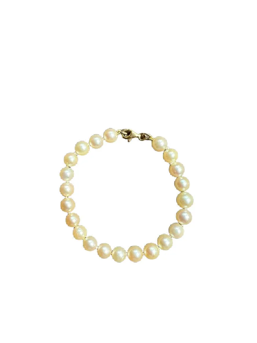 Bracelet 22 perles de culture 17,5 cm sold by 58 Facettes