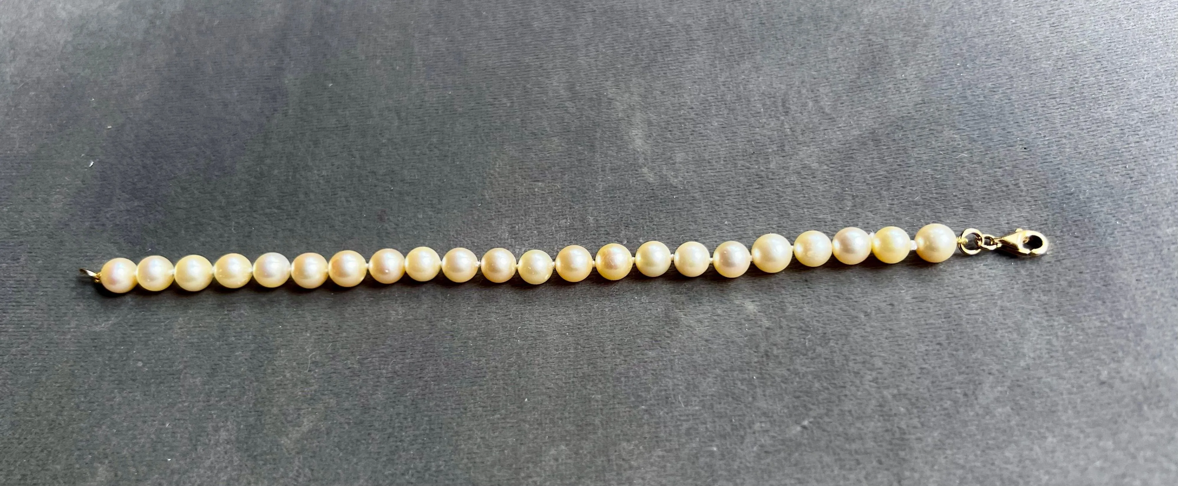 Bracelet 22 perles de culture 17,5 cm sold by 58 Facettes product image thumbnail 2