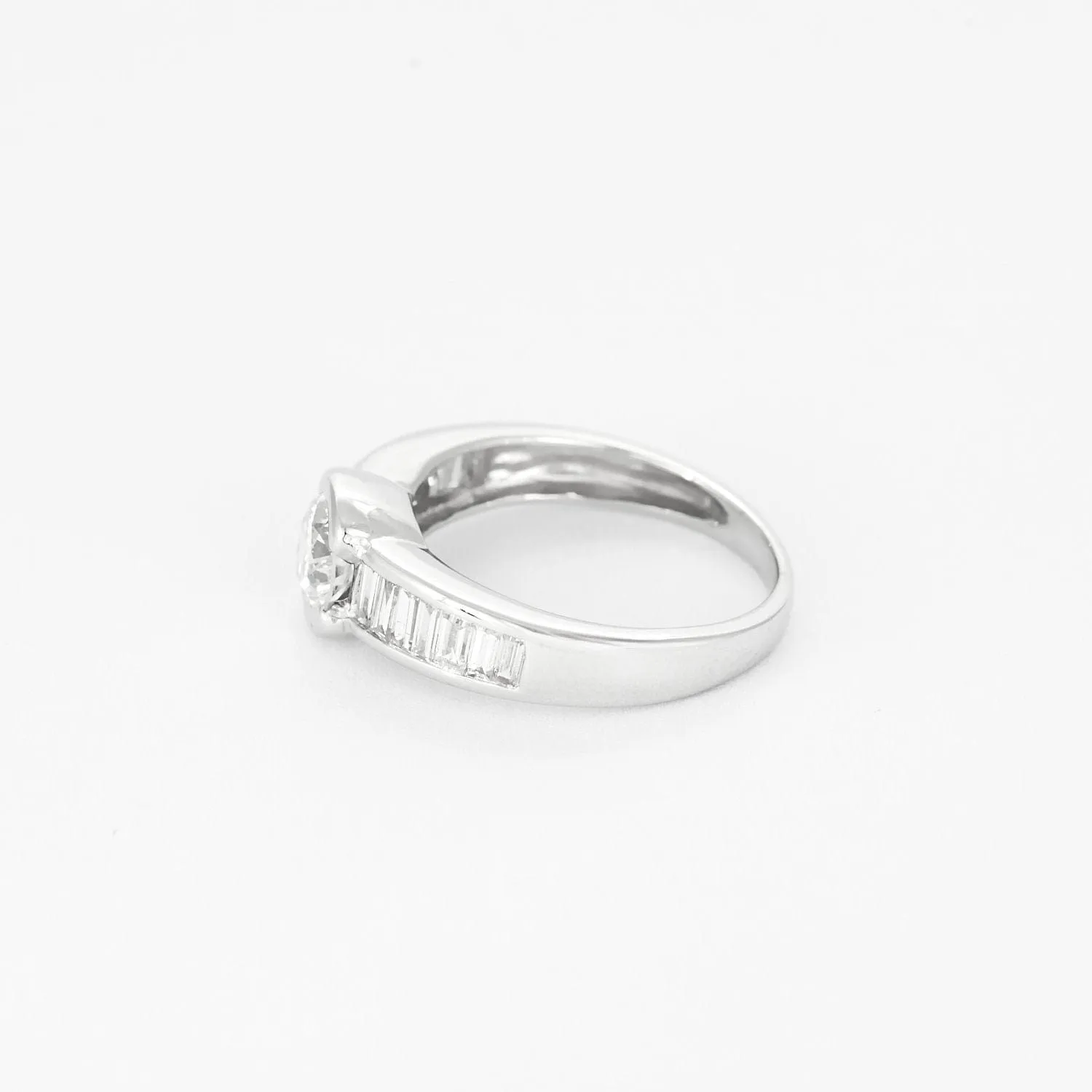 Bague Solitaire en or blanc et diamants sold by 58 Facettes product image thumbnail 4