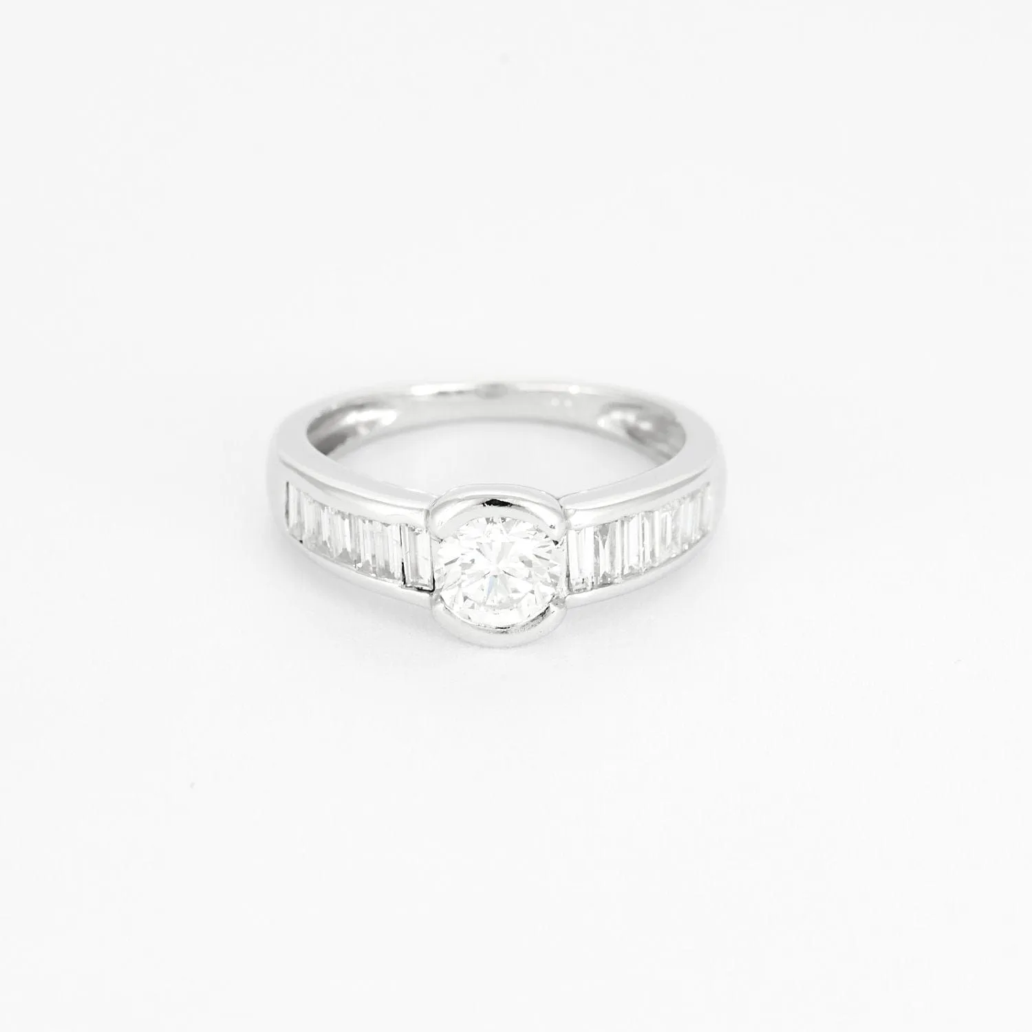 Bague Solitaire en or blanc et diamants sold by 58 Facettes