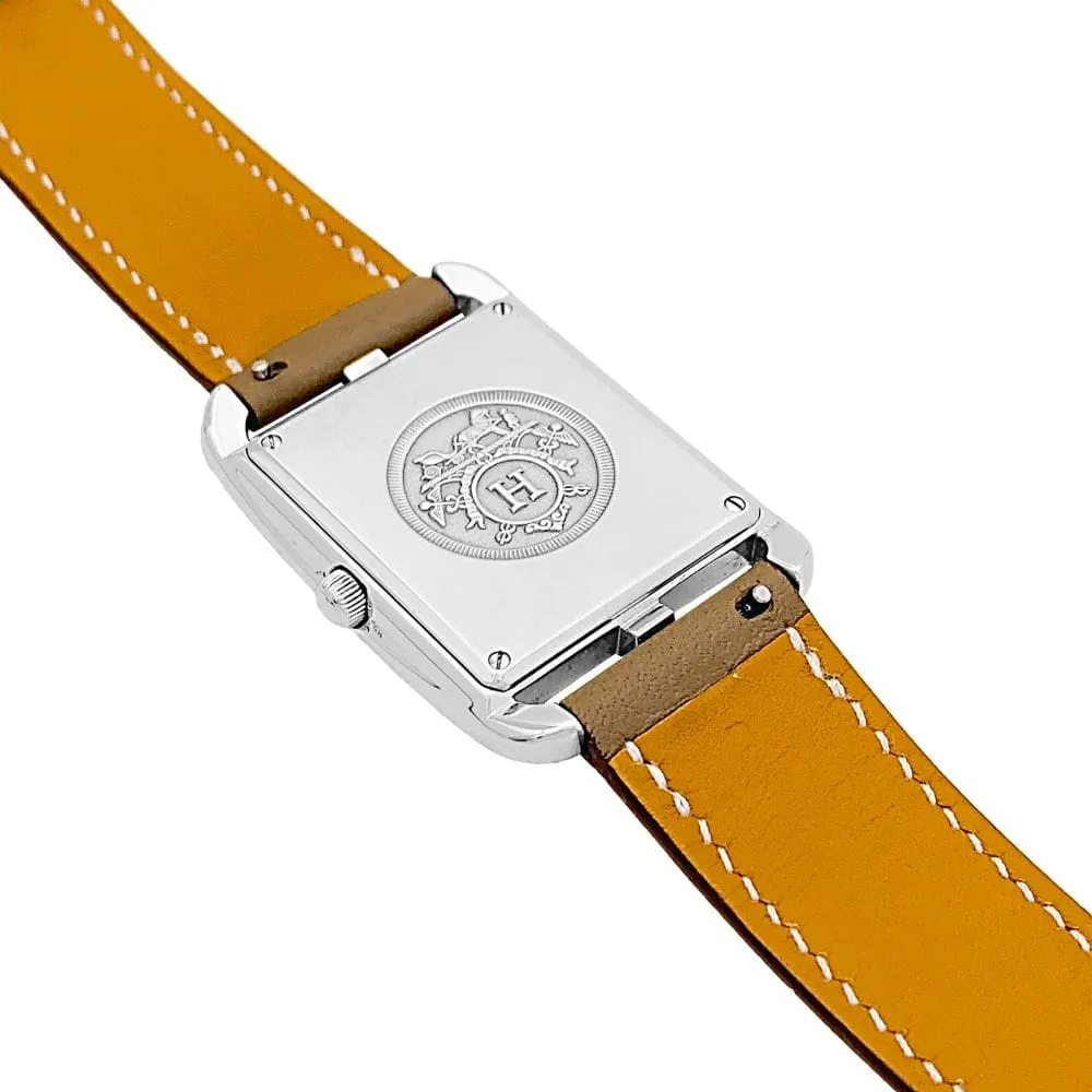 Montre Hermès, "Cape Cod", acier, cuir. sold by 58 Facettes product image thumbnail 3
