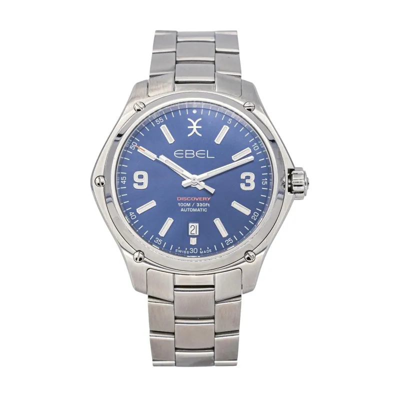 Ebel Discovery - Montre en acier, cadran bleu 41 mm sold by 58 Facettes