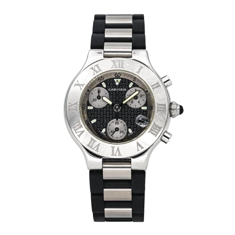 Cartier Montre 21 Chronoscaph Acier sold by 58 Facettes