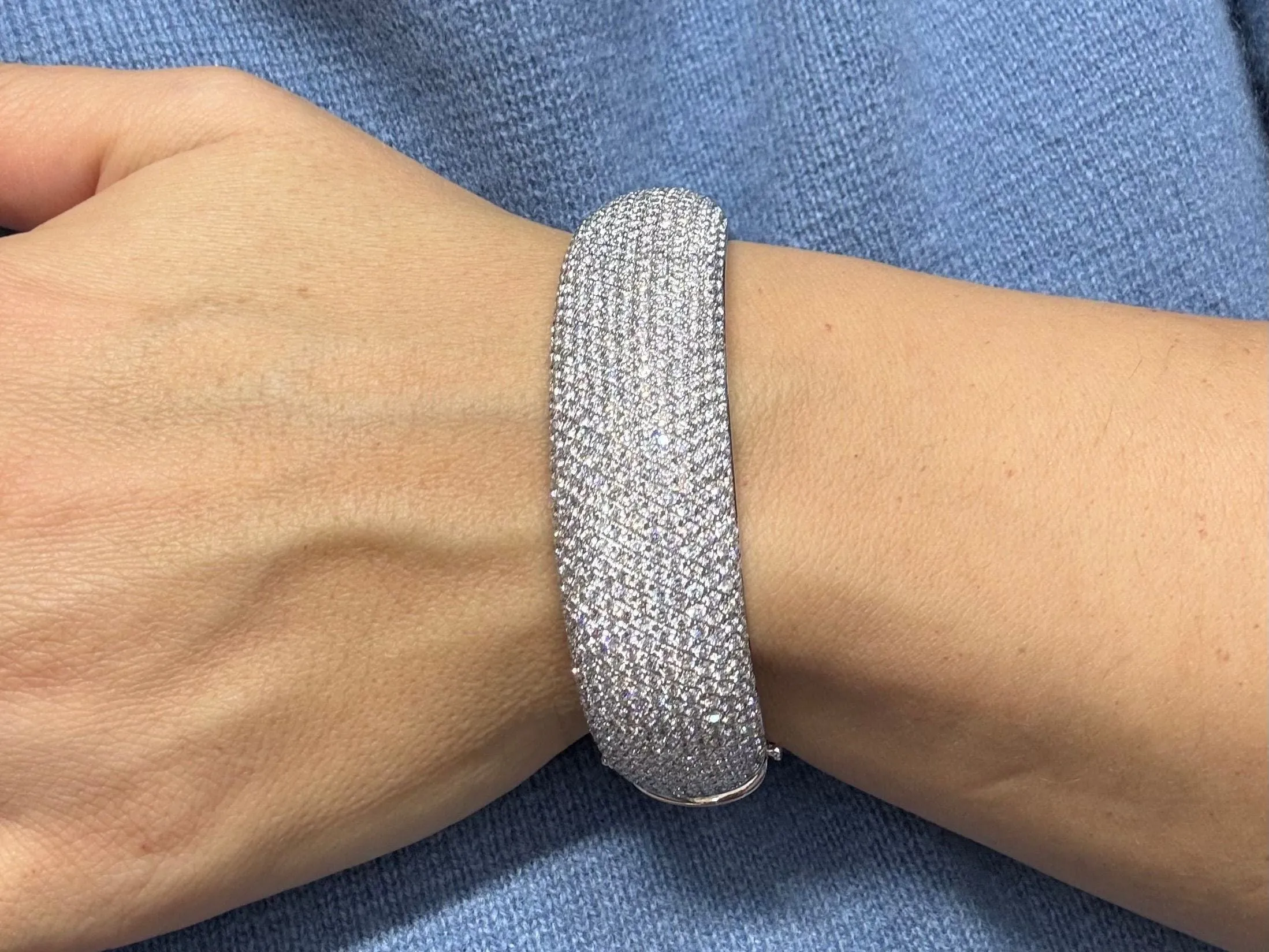 Bracelet or blanc et 16,18 carats de diamants naturels sold by 58 Facettes product image thumbnail 2