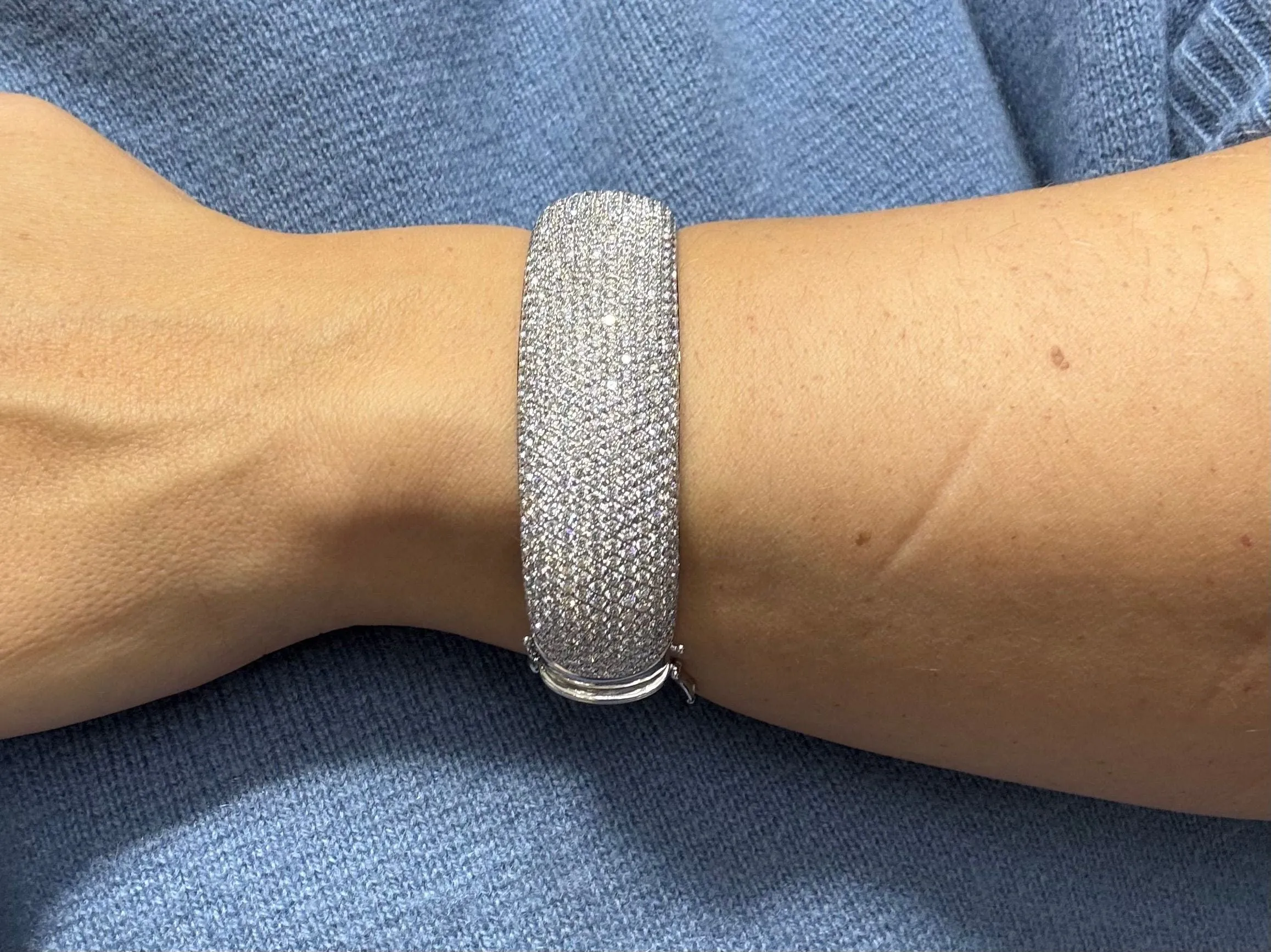 Bracelet or blanc et 16,18 carats de diamants naturels sold by 58 Facettes product image thumbnail 3