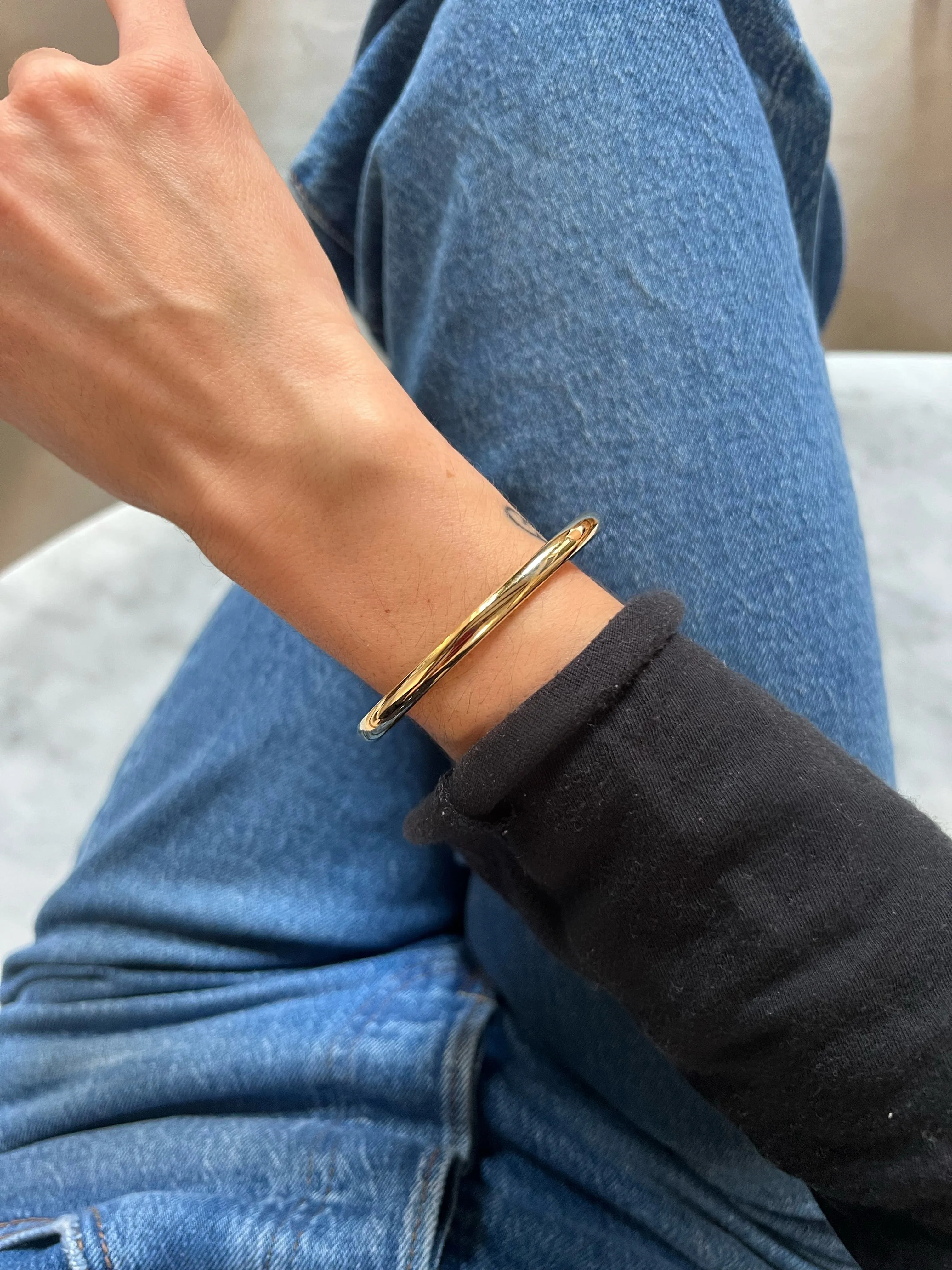 Bracelet Jonc or jaune sold by 58 Facettes product image thumbnail 2