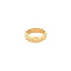Bague Bandeau Coeurs or jaune sold by 58 Facettes