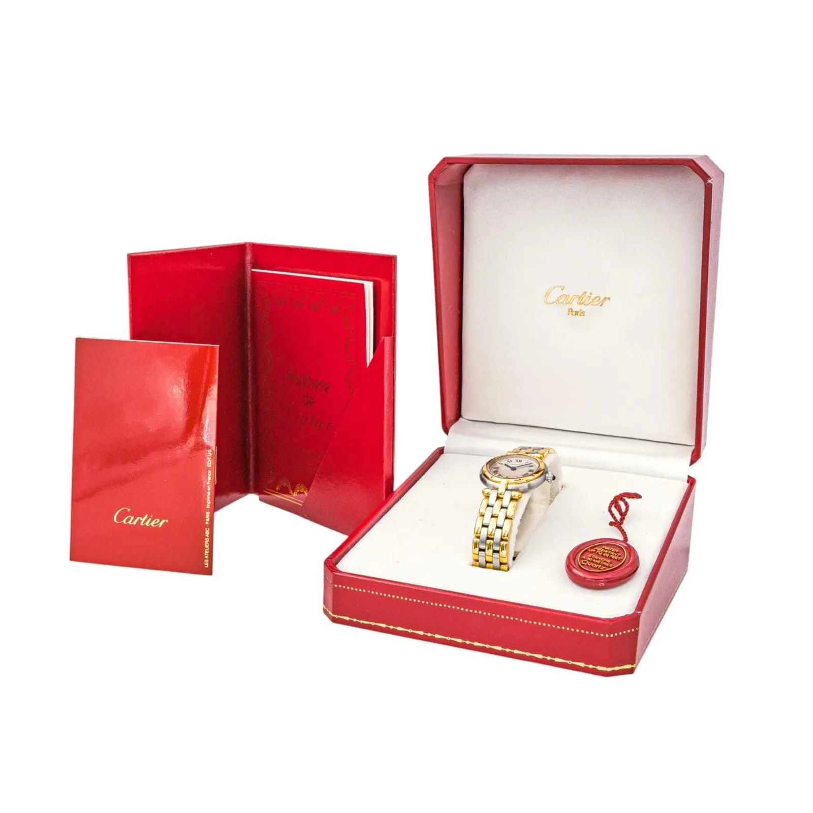 Cartier Montre Panthère Or jaune, Acier Spinelle synthétique sold by 58 Facettes product image thumbnail 3