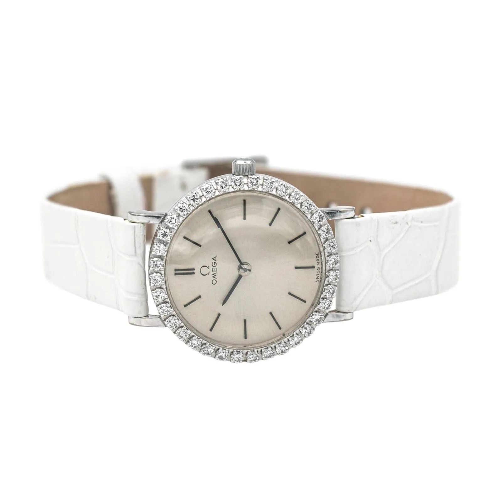 Omega Montre Or blanc Diamant sold by 58 Facettes product image thumbnail 3