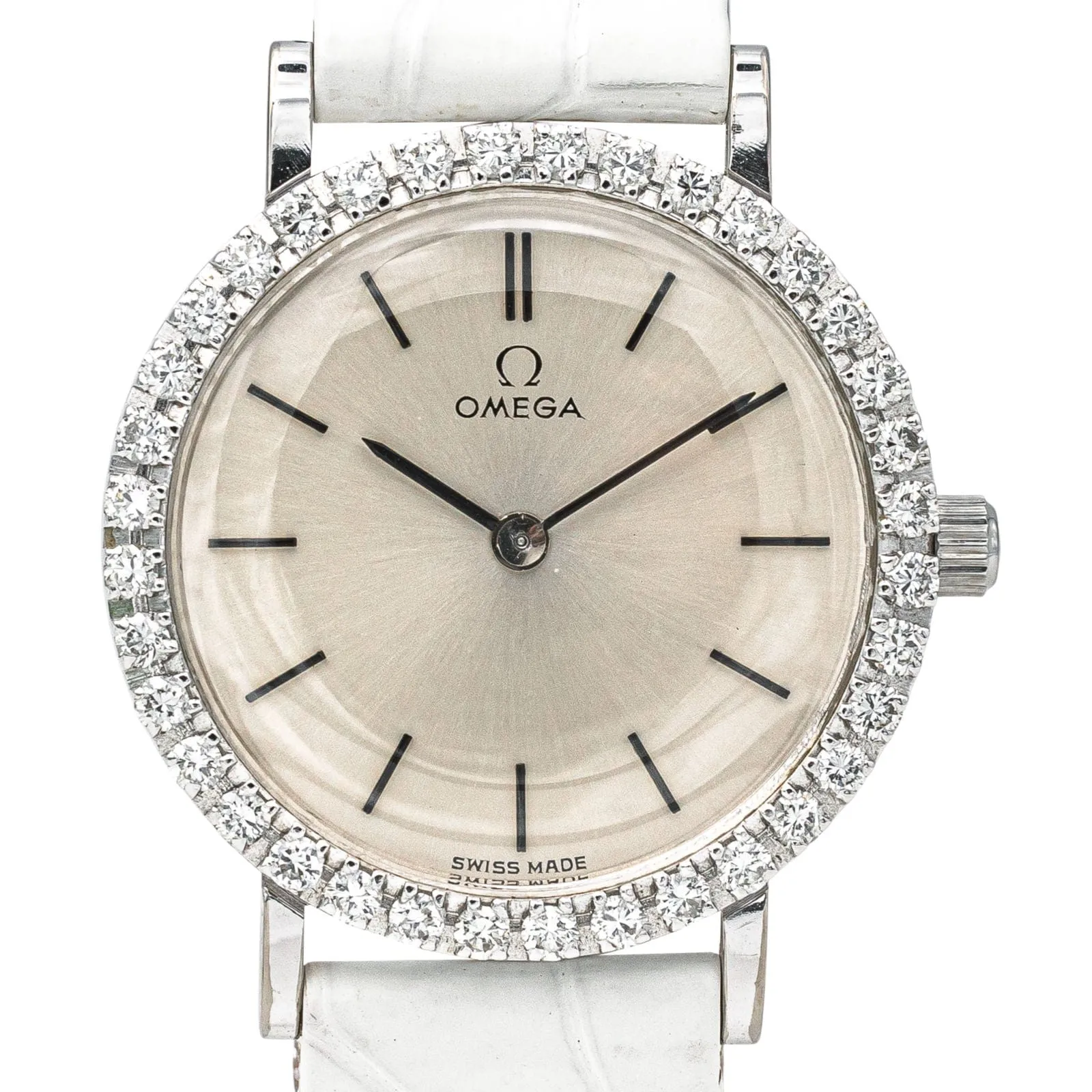 Omega Montre Or blanc Diamant sold by 58 Facettes product image thumbnail 4