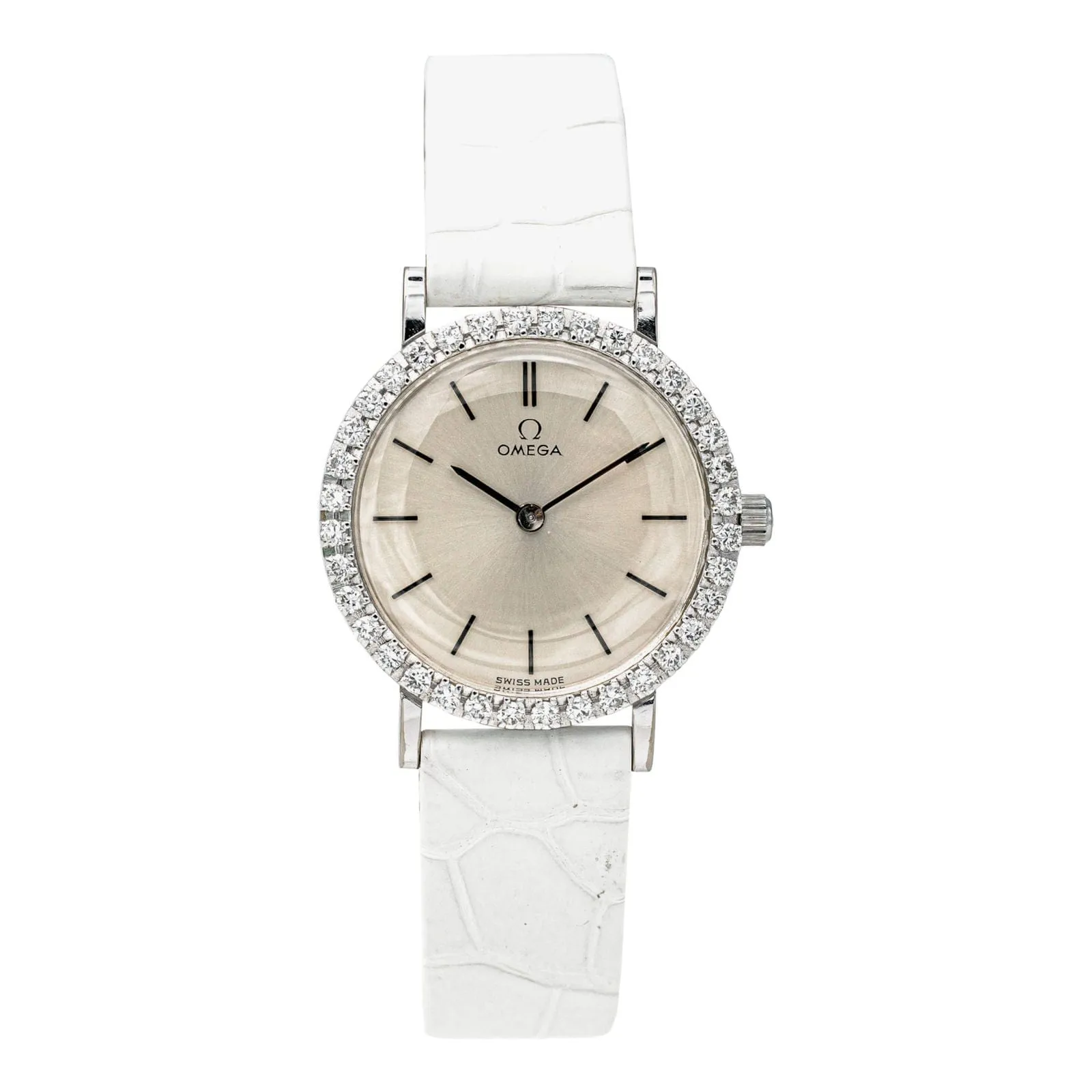 Omega Montre Or blanc Diamant sold by 58 Facettes