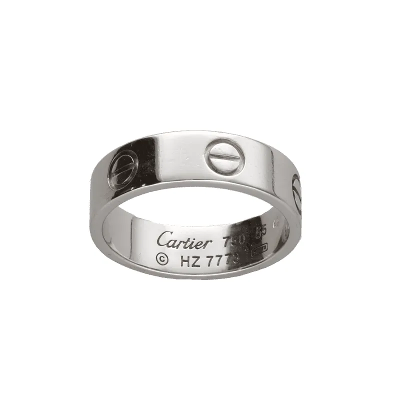 Bague Love Classique – Or Gris 18k – Taille 55 sold by 58 Facettes