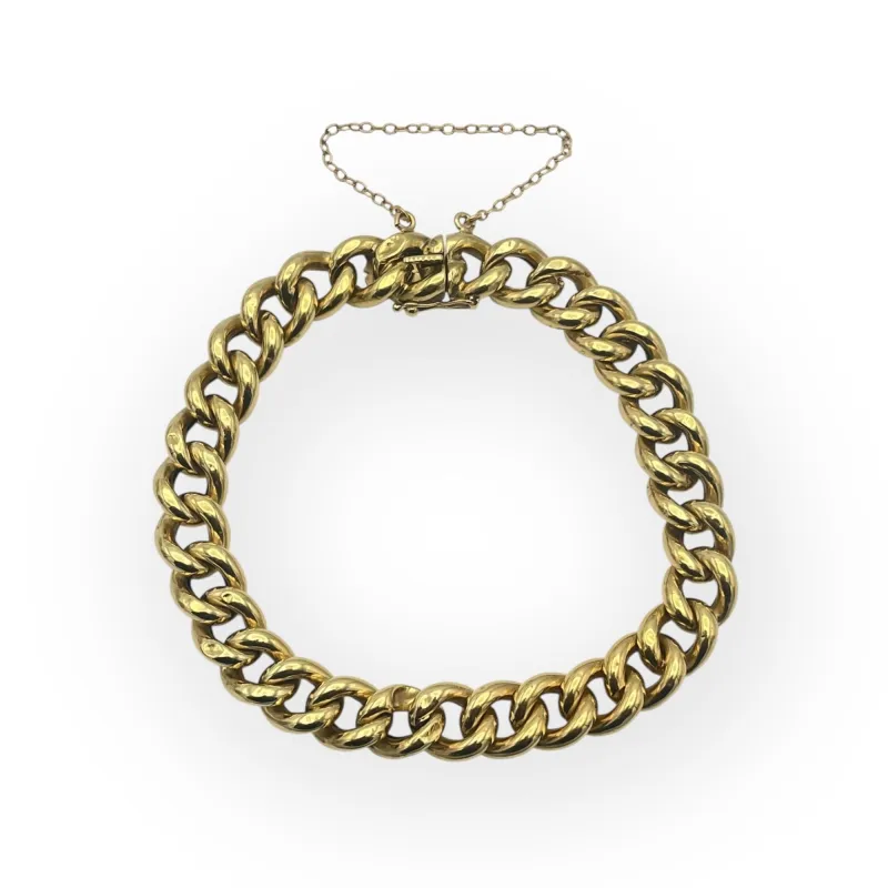 Bracelet or 750 maille gourmette ronde sold by 58 Facettes