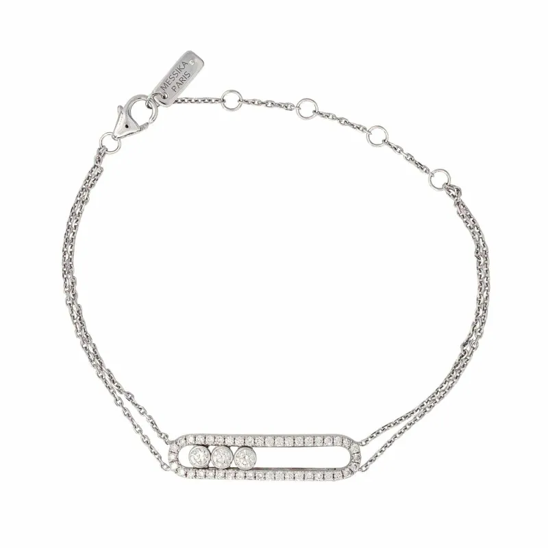 Messika Move Classique - Bracelet en or blanc et diamants sold by 58 Facettes