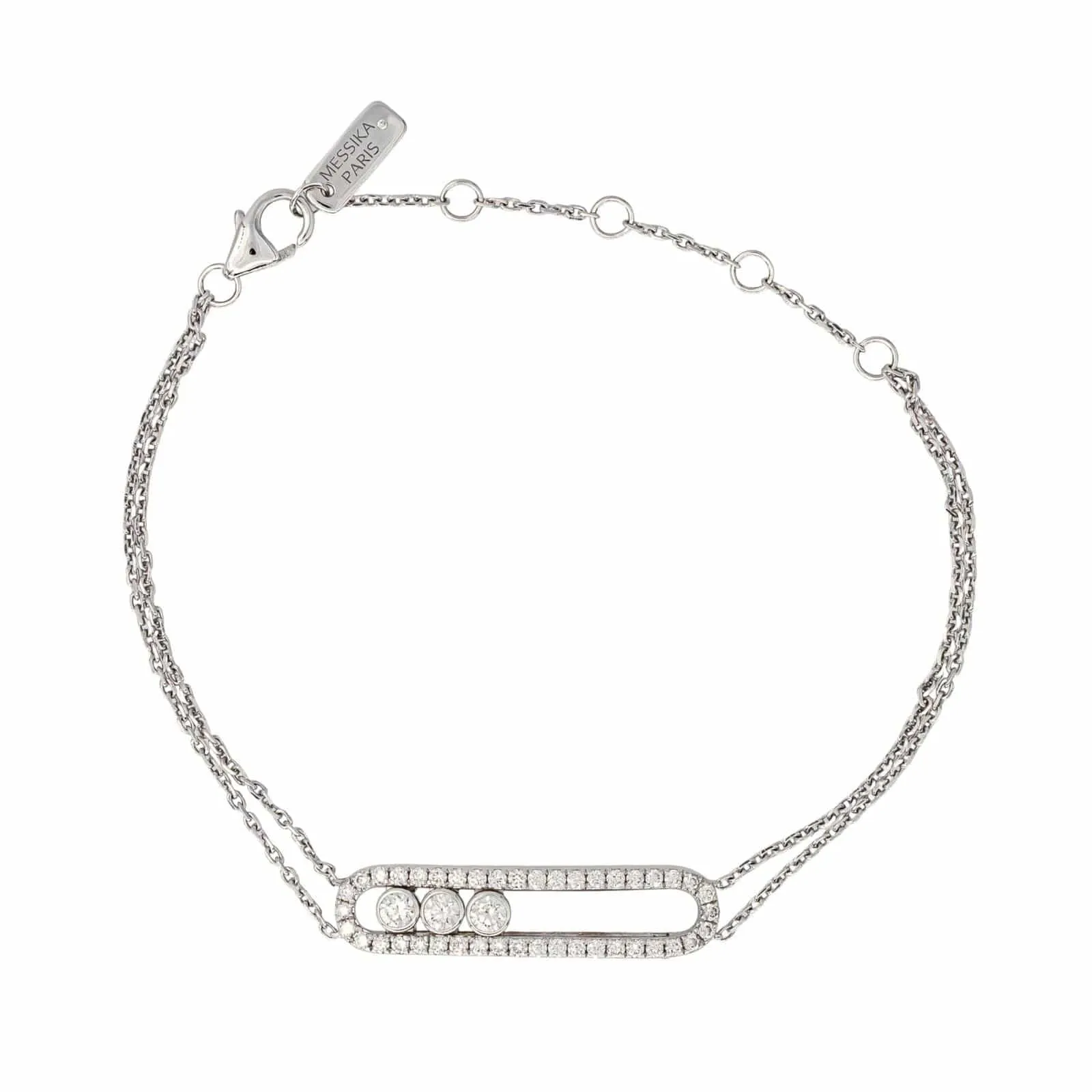 Messika Move Classique - Bracelet en or blanc et diamants sold by 58 Facettes