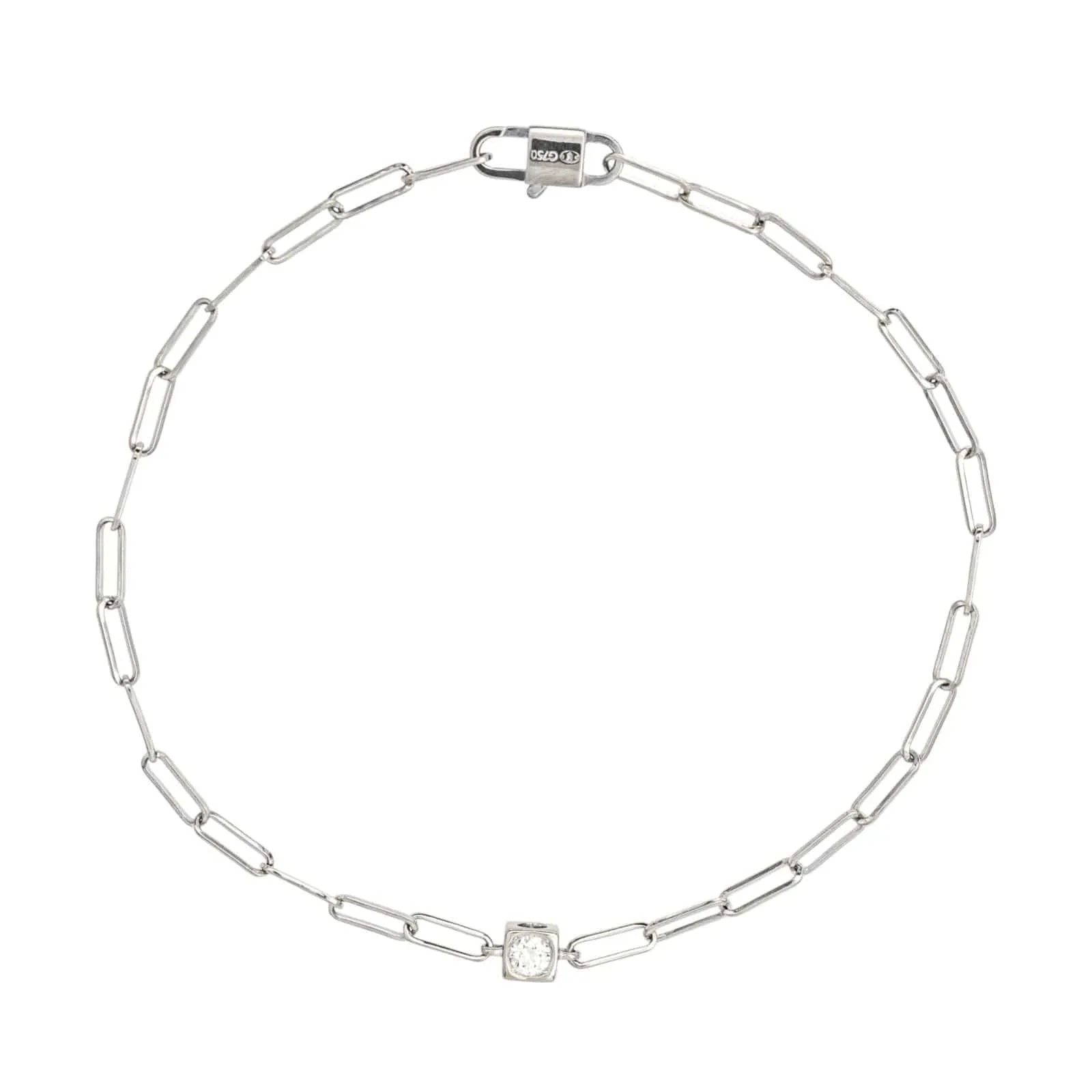 Dinh Van Bracelet Le cube Or blanc Diamant sold by 58 Facettes product image thumbnail 2