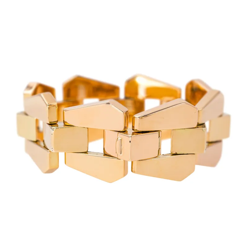Bracelet  Tank  Or jaune sold by 58 Facettes