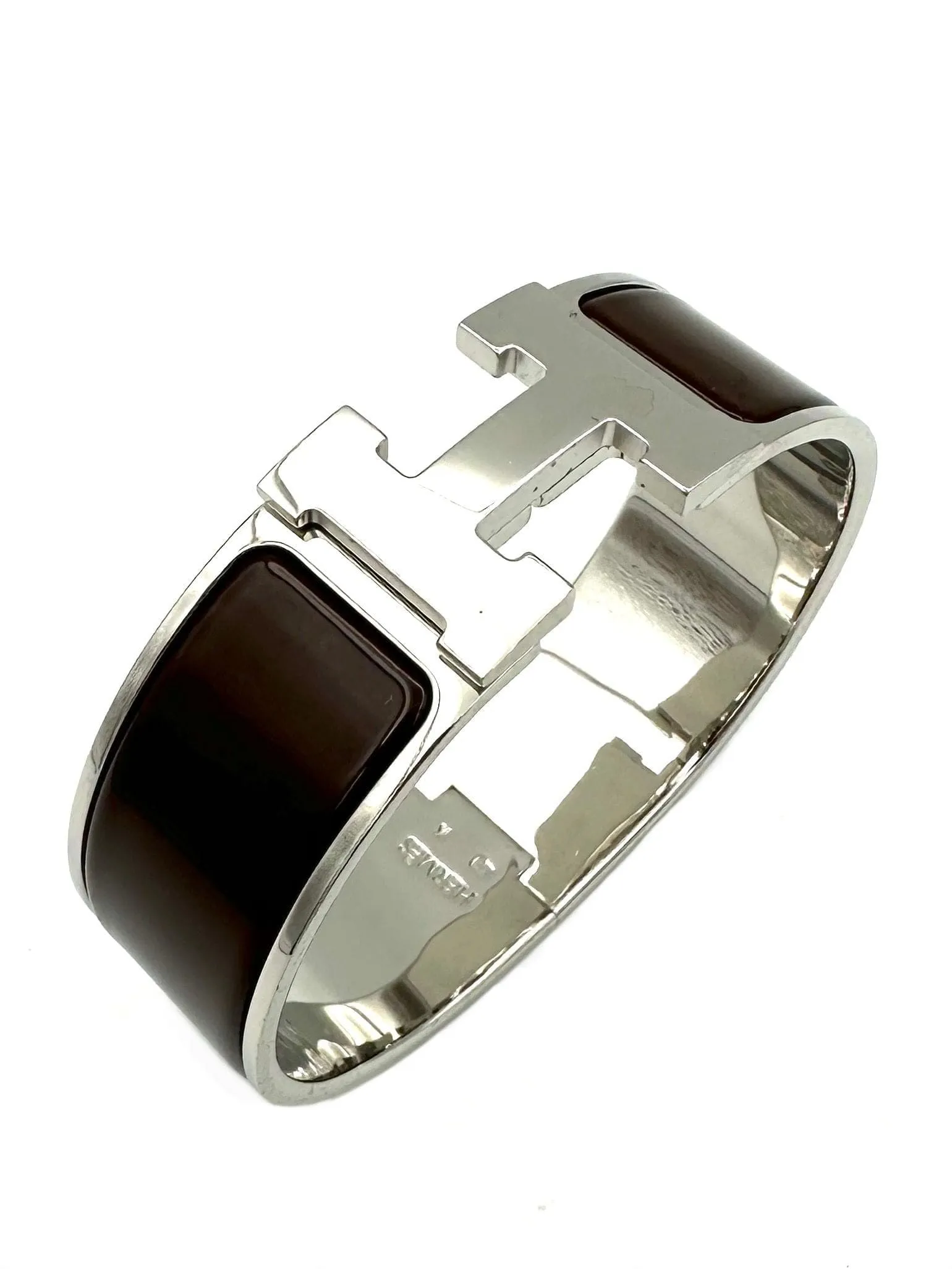 HERMES. Collection "Clic clac H", bracelet argenté sold by 58 Facettes product image thumbnail 4