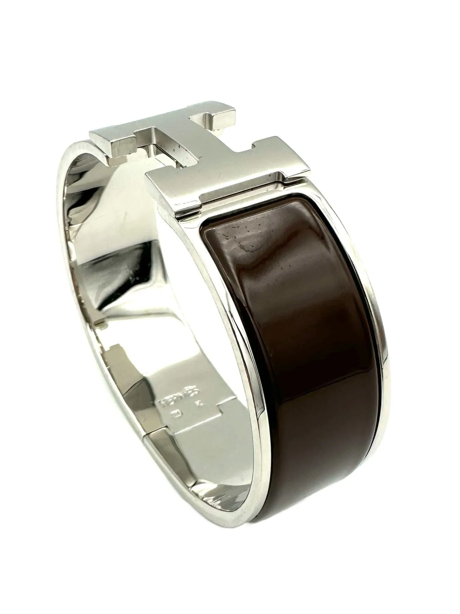 HERMES. Collection "Clic clac H", bracelet argenté sold by 58 Facettes
