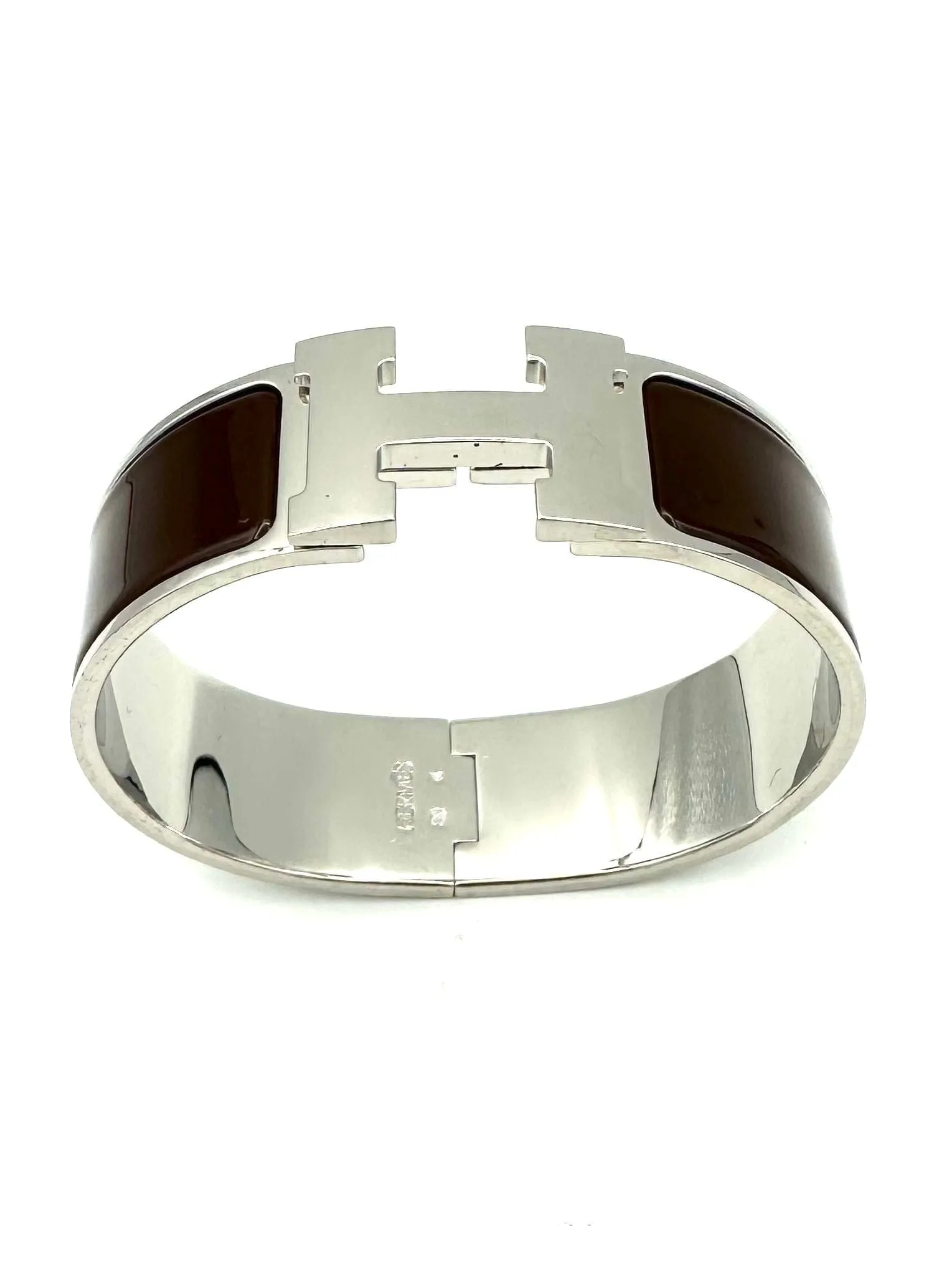 HERMES. Collection "Clic clac H", bracelet argenté sold by 58 Facettes product image thumbnail 3
