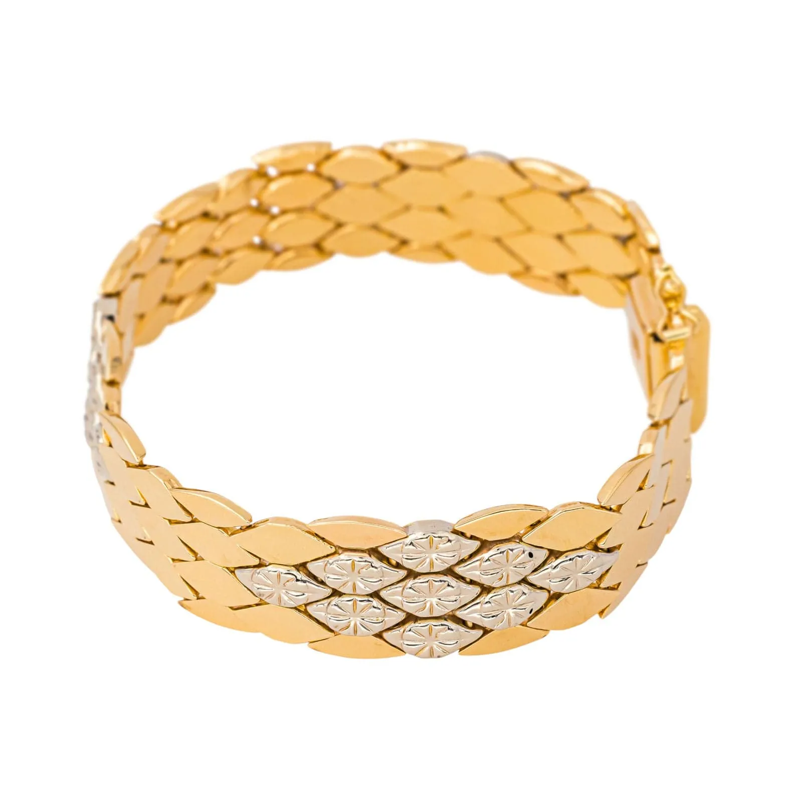 Bracelet Or jaune, Or blanc sold by 58 Facettes product image thumbnail 4