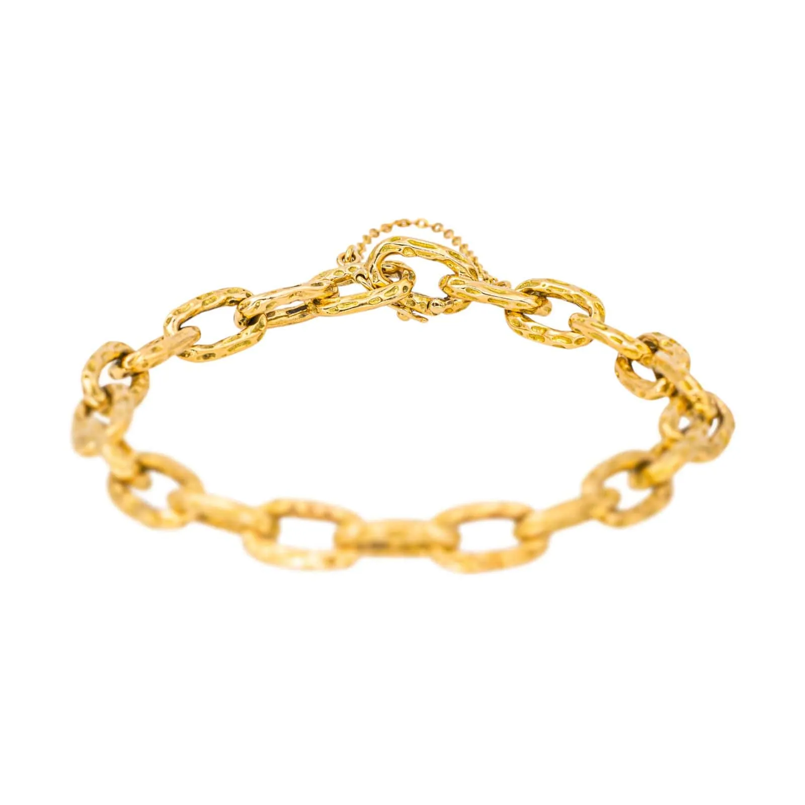Bracelet chaîne maille forçat en or jaune 18 carats sold by 58 Facettes product image thumbnail 4