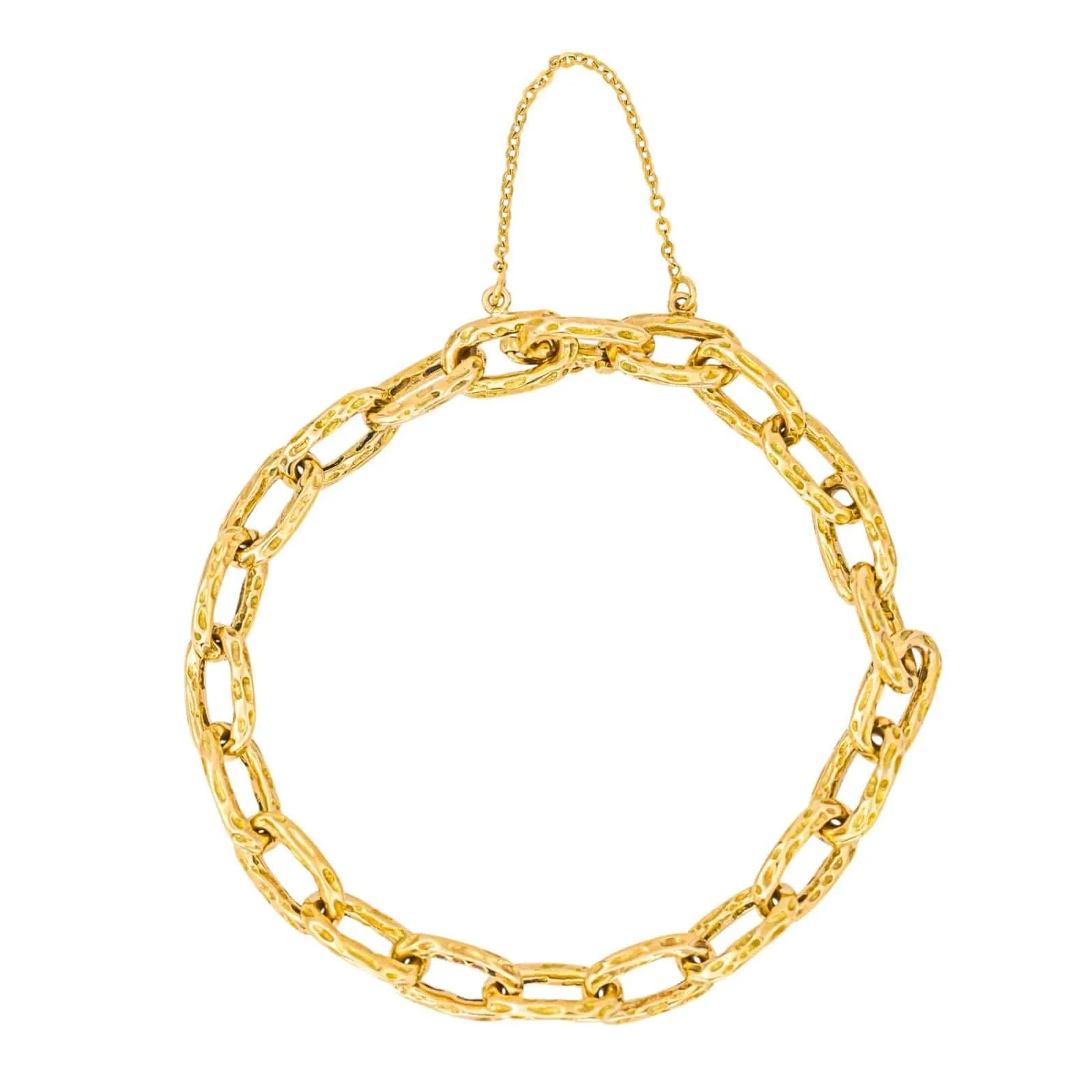 Bracelet chaîne maille forçat en or jaune 18 carats sold by 58 Facettes