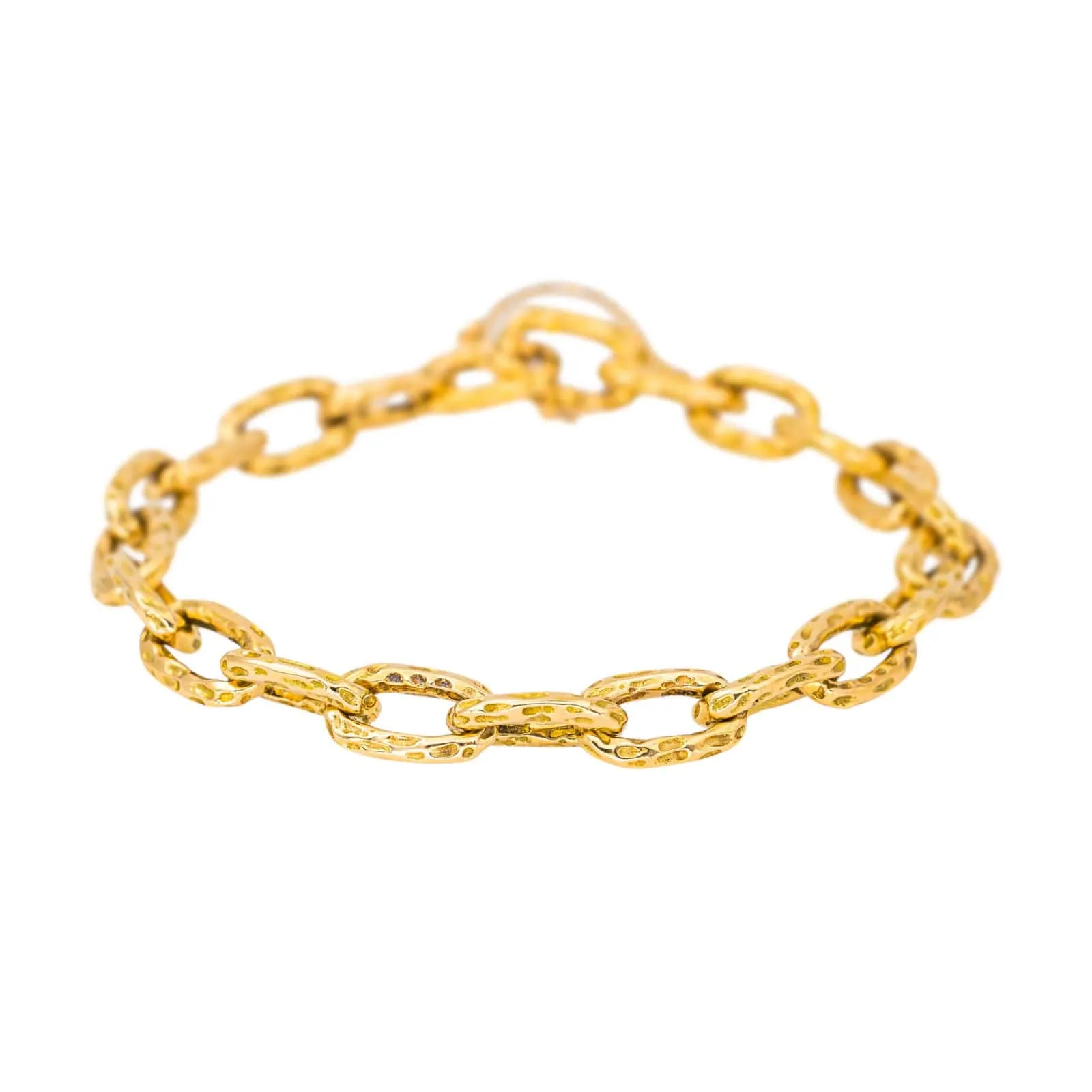 Bracelet chaîne maille forçat en or jaune 18 carats sold by 58 Facettes product image thumbnail 3