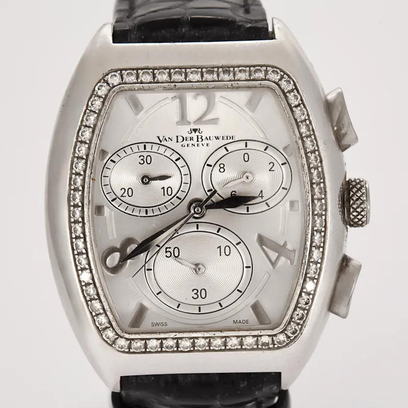 VAN DER BAUWEDE - Magnum XS Chrono calibre 65 - Montre en acier et diamants à mouvement quartz made by 58 Facettes
