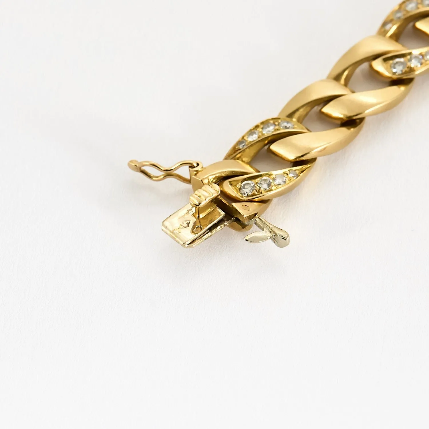 CARTIER x GEORGES LENFANT - BERGAME - Rare Bracelet en or jaune et diamants sold by 58 Facettes product image thumbnail 4