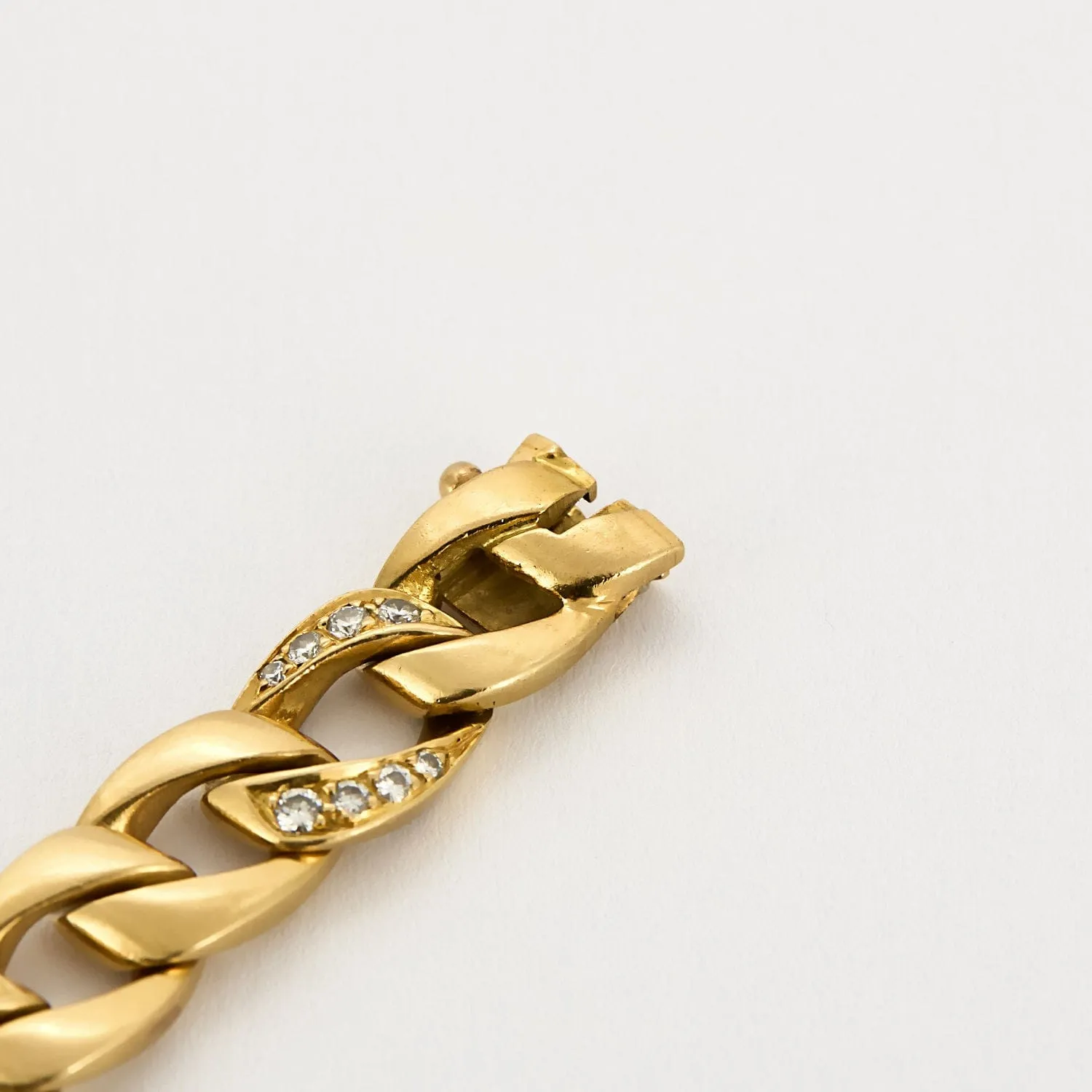 CARTIER x GEORGES LENFANT - BERGAME - Rare Bracelet en or jaune et diamants sold by 58 Facettes product image thumbnail 5