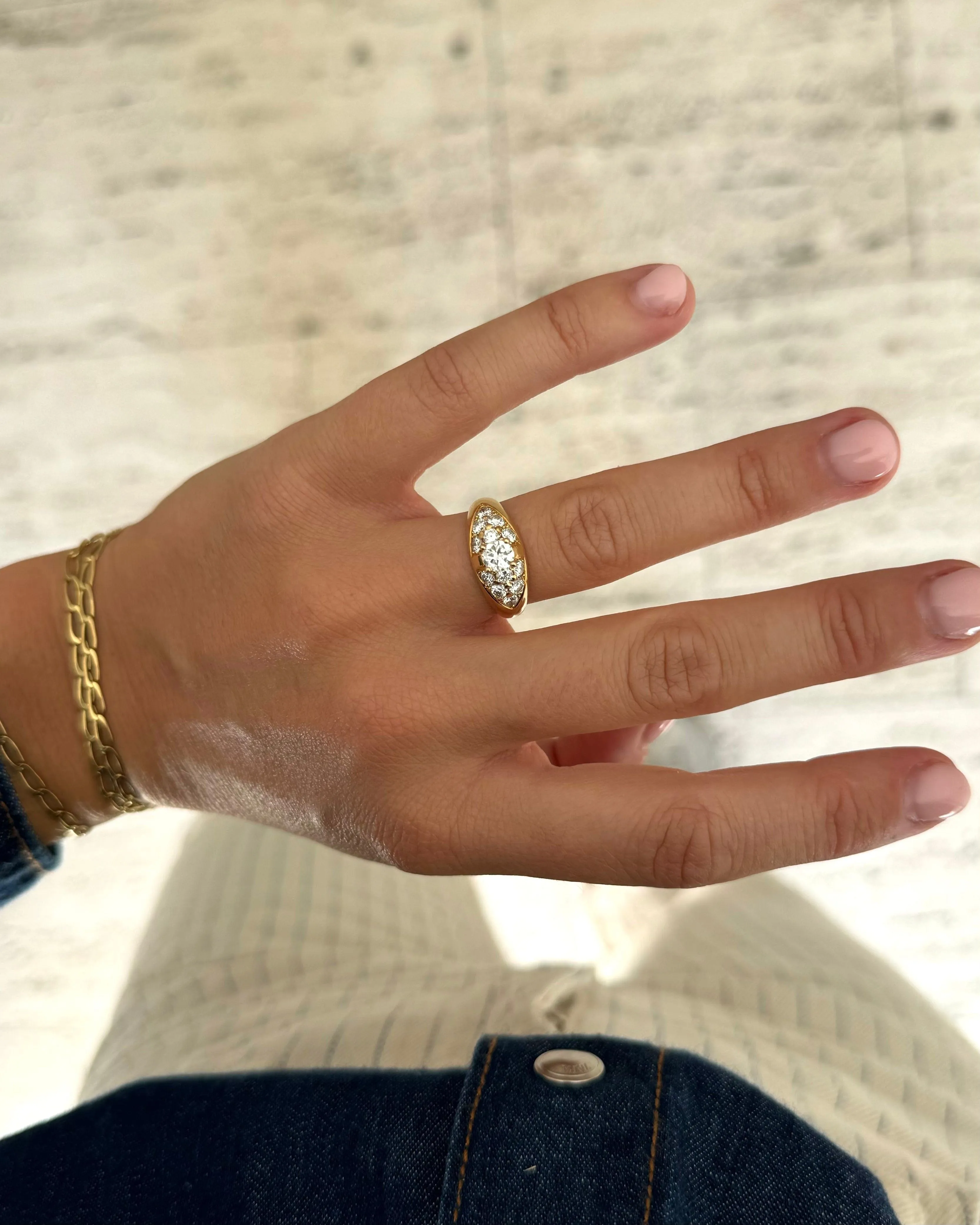 1980's diamond ring sold by 58 Facettes product image thumbnail 2