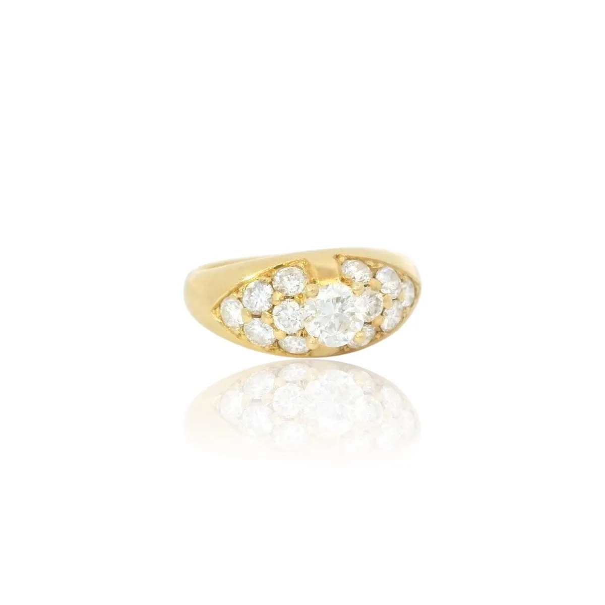 1980's diamond ring sold by 58 Facettes product image thumbnail 3