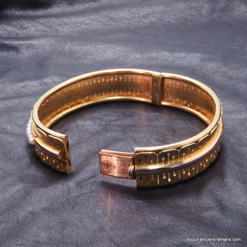 Bracelet or et perles fines, époque Napoléon III sold by 58 Facettes product image thumbnail 3