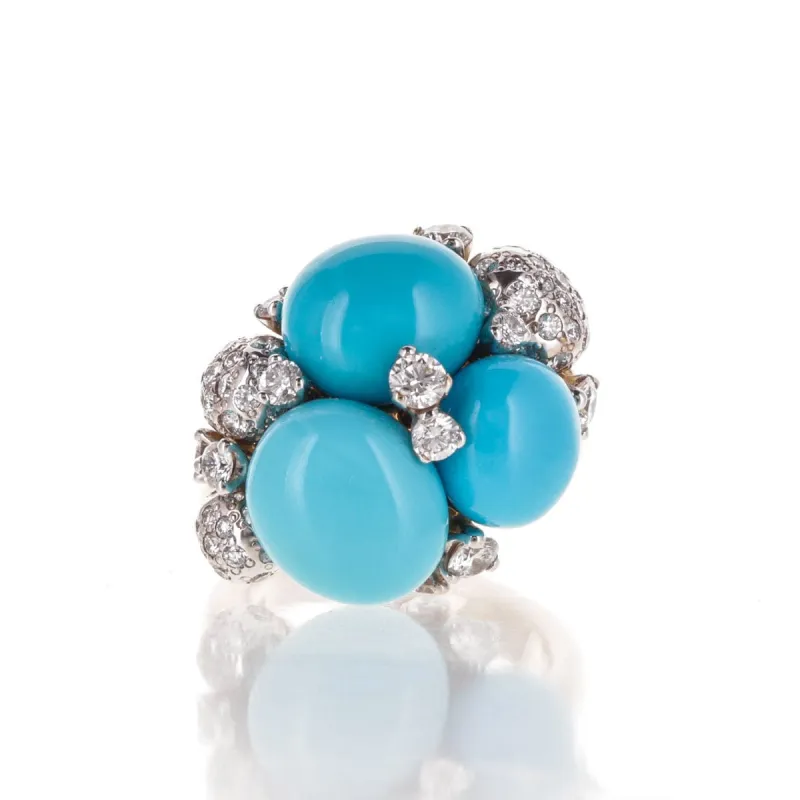 POMELLATO - Bague Capri Turquoise et Diamants sold by 58 Facettes