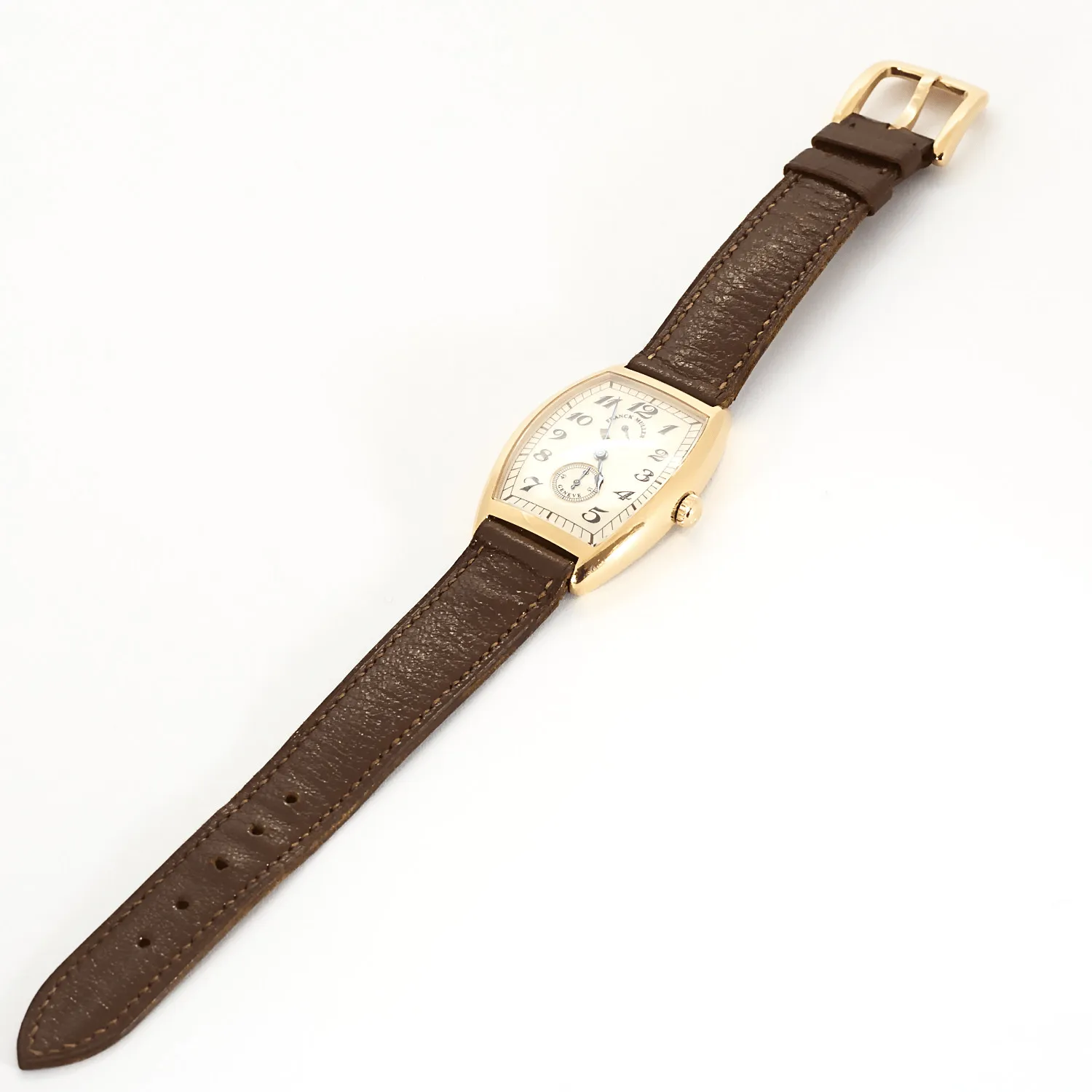 Franck Muller - Cintrée Curvex - Montre en or rose à boitier Tonneau à mouvement remontage manuel sold by 58 Facettes product image thumbnail 5