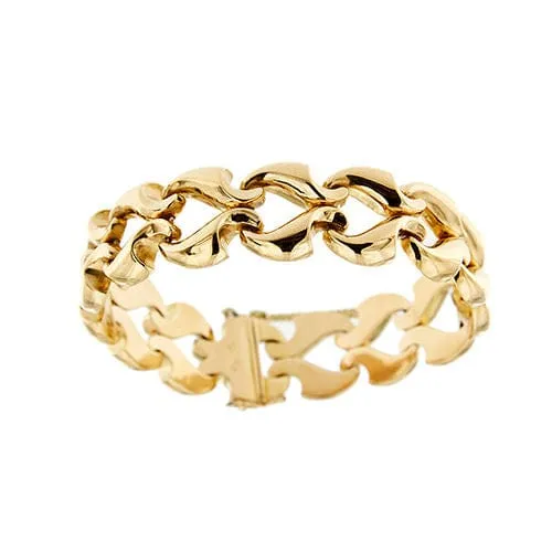 Bracelet Tank vintage à bande en or rose 18 ct sold by 58 Facettes product image thumbnail 3