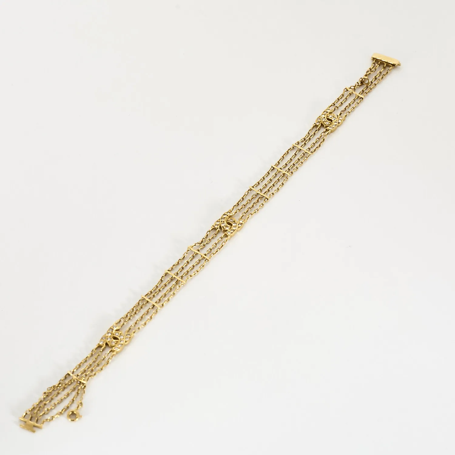CARTIER - Double C vintage en or jaune et diamants sold by 58 Facettes product image thumbnail 4