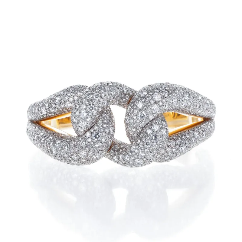 Pomellato - Rare Bracelet Nodo Or rose et Diamants sold by 58 Facettes