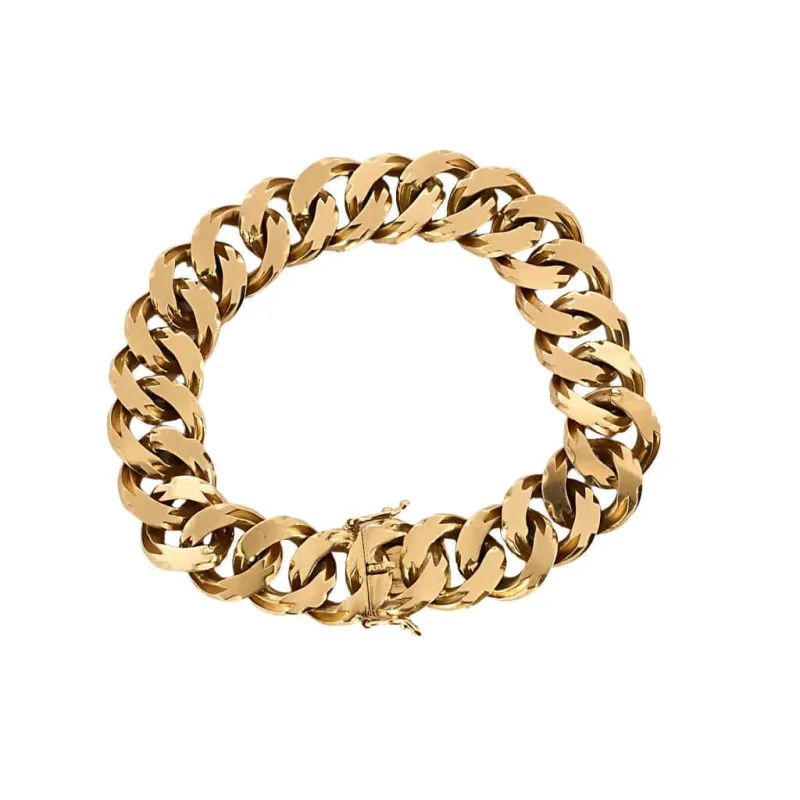 Charmant Bracelet gourmette en or rose sold by 58 Facettes